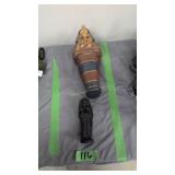 pair of decorative mummy figure boxes