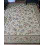 Green, Tan Floral Shaw Area Rug 94 X 130"