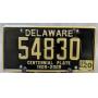 Live Delaware License Plate Tag 54830