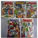 5pc The Avengers #68-81 Marvel Comic Books