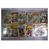12pc Bronze Age Horror Marvel Comic Books