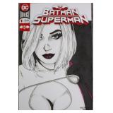 Original Power Girl Blank Cover Sketch