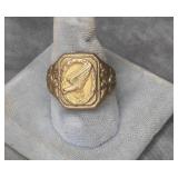 WWII German Military Base Metal Ring