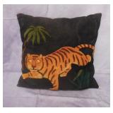 Vintage Crewel Embroidered Pillow