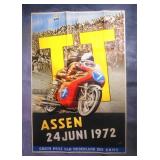 1972 Assen TT Motorcycle Racing Event Poster