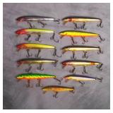 Assorted Rapala Floating Fishing Lures