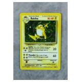 1999 Pokemon Raichu 14/102 Base Set Holo Card