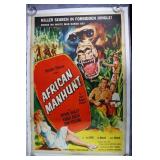 1955 African Manhunt One-Sheet Movie Poster