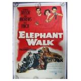 1954 Elephant Walk One-Sheet Movie Poster