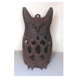 Vintage Cast Iron Owl Garden Lantern