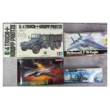 4pc Sealed Military Model Kits w/ Tamiya & MPC