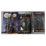 3pc NIP "Horror" Action Figures w/ The Crow