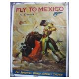 Fly To Mexico Pan America World Airways Poster