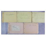 Vtg Boxer Signed Autograph Book Pages