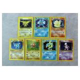 7pc 1999 Pokemon Base Set Holo Cards