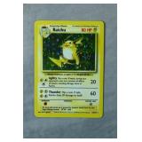 1999 Pokemon Raichu 14/102 102 Base Set Holo Card