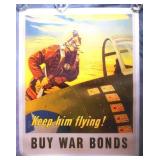 1943 WWII U.S. War Bonds Poster