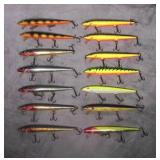 Assorted Rapala Floating Fishing Lures