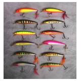 Assorted Rapala Fishing Lures