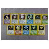 11pc 2000 Pokemon Base Set 2 Holo Cards