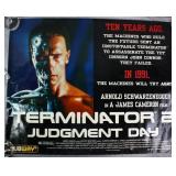1991 Terminator 2 Judgement Day Half-Sheet Poster