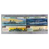 4pc Military Battleship Model Kits w/ Sanwa