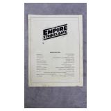 1980 Star Wars ESB Original Premiere Booklet