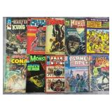 10pc Horror & Sci-Fi Magazines & Comic Book