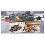 5pc Unused Military Model Kits w/ DML