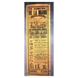 1880 Prof. De La Mano Magician Broadside