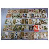 77pc Victorian Trade Cards w/ Baseball