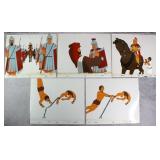 5pc 2003 Ben Hur Original Animation Cels