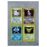4pc 1999 Pokemon Base Set Holo Cards