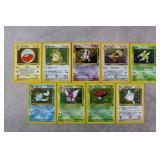 9pc 1999 Pokemon Jungle Holo Cards