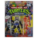 NIP 1991 TMNT Chrome Dome Action Figure