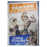 1957 Tarzan And The She-Devil One-Sheet Poster
