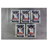 5pc Sealed 2025 Topps Baseball Blaster Boxes