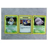 3pc 2000 Pokemon Team Rocket Holo Cards