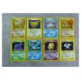 8pc 1999 Pokemon Fossil Holo Cards