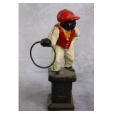 Vtg Black Americana Cast Iron Hitching Post