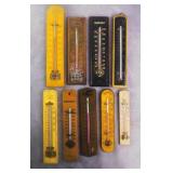 Antique & Vintage Wood Wall Thermometers
