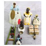 11pc Vtg Black Americana Memorabilia w/ Porcelain
