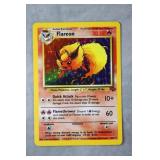 Appears 1999 Pokemon Flareon 3/64 Jungle Holo Card