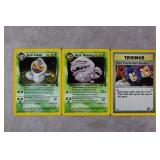3pc 2000 Pokemon Team Rocket Holo Cards