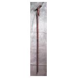 Antique Folk Art Wood Walking Stick