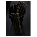 25pc Vtg Nellie Fox Store Model Baseball Bats