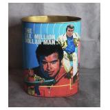 Cheinco Six Million Dollar Man Trashcan