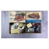 2pc Vtg Metal Model Kits w/ Hubley