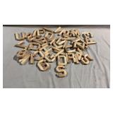 41pc Wood Block Letters