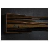 15pc Vtg Baseball Player Store Model Bats